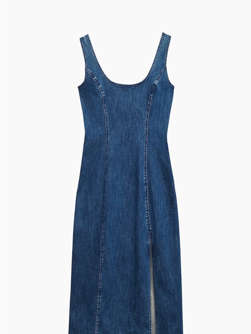 Rag and Bone Flexi Athena Denim Midi Dress 10 NWT